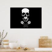 Jolly Roger over de Mic Poster (Keuken)