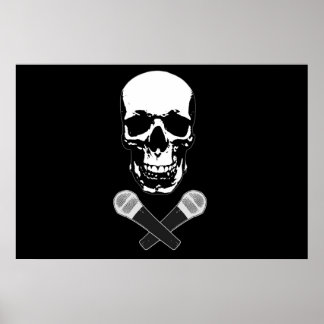 Jolly Roger over de Mic Poster