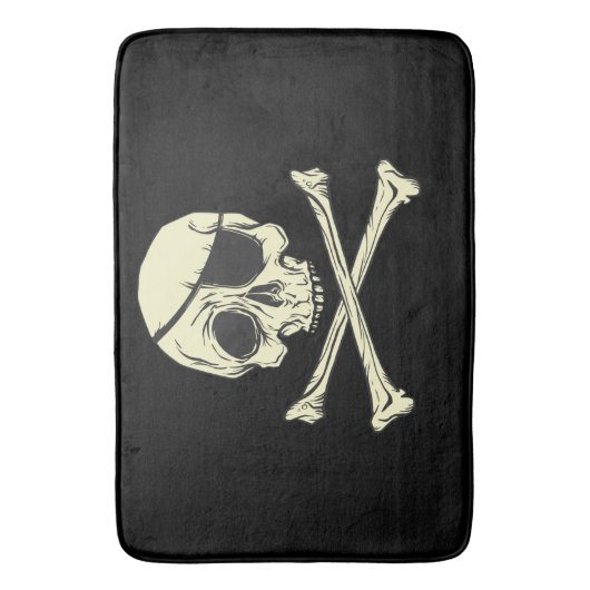 JOLLY ROGER PIRATE BADMAT (Voorkant Verticaal)