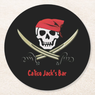 Jolly Roger Pirate Bar Onderzetters