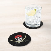 Jolly Roger Pirate Bar Paper Onderzetters (Insitu)