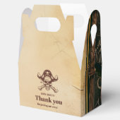 Jolly Roger Pirate Birthday Party Bedankdoosjes (Geopend)