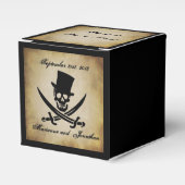 Jolly Roger Pirate Bruiloft Favor Box Bedankdoosjes (Voorkant Zijde)