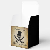Jolly Roger Pirate Bruiloft Favor Box Bedankdoosjes (Geopend)