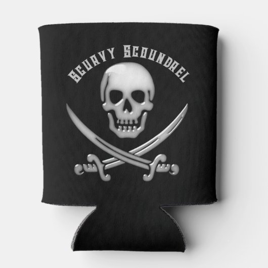 Jolly Roger Pirate Day Blikjeskoeler (Achterkant)