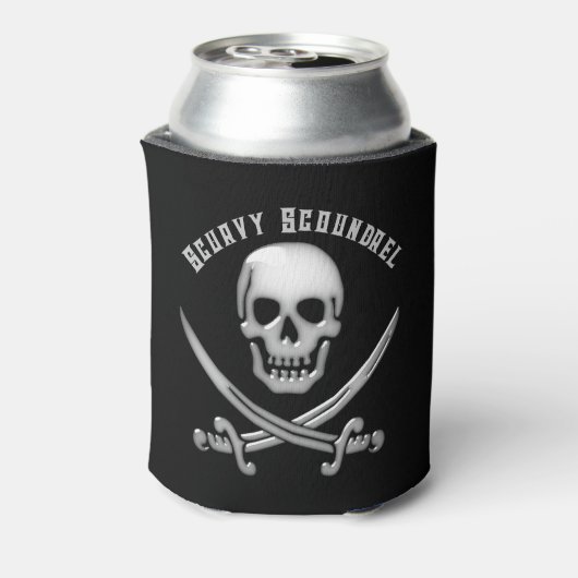 Jolly Roger Pirate Day Blikjeskoeler (Blikje Achterkant)