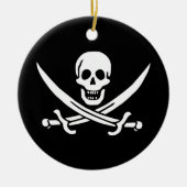 Jolly roger Pirate Drapeau Ornement (Devant)
