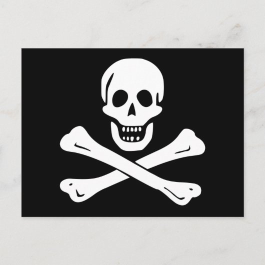 Jolly Roger Pirate Flag Briefkaart (Voorkant)