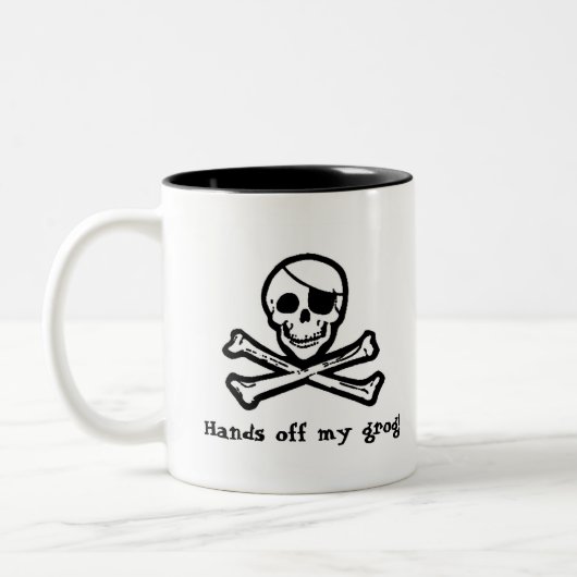 Jolly Roger Pirate Grog Mok (Links)