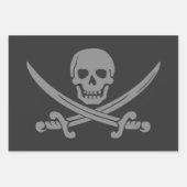 Jolly Roger Pirate Inpakpapier Vel (Voorkant 2)