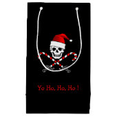 Jolly Roger Pirate kerstcadeau Klein Cadeauzakje (Voorkant)