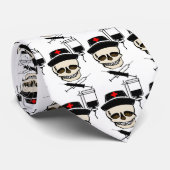 Jolly Roger Pirate NURSE STROPDAS (Opgerold)