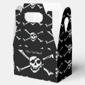 Jolly Roger Pirate Skull Patroon Favor Box Bedankdoosjes (Geopend)