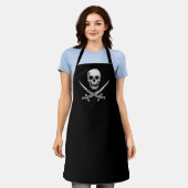 Jolly Roger Pirate Skull & Sword Crossbones Schort (Gedragen)