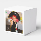 Jolly Roger Pirate Verjaardagsfeestfoto Bedankdoosjes (Achterkant)