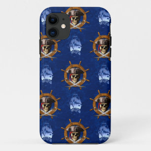 Jolly Roger Pirate Wheel iPhone 11 Hoesje
