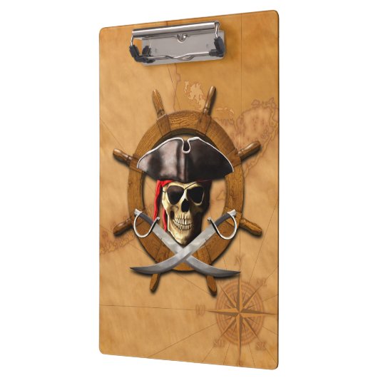 Jolly Roger Pirate Wheel Klembord (Links)