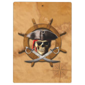 Jolly Roger Pirate Wheel Klembord (Achterkant)