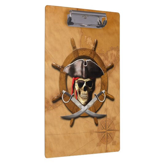 Jolly Roger Pirate Wheel Klembord (Rechts)