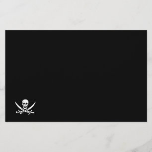 Jolly roger piratenvlag briefpapier