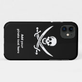 Jolly roger piratenvlag Case-Mate iPhone case (Achterkant (horizontaal))
