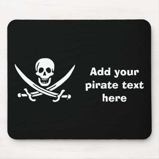 Jolly roger piratenvlag muismat (Voorkant)