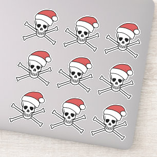 Jolly Roger poison skull en botten pirate santa Sticker