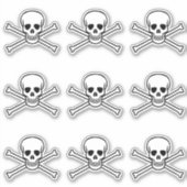 Jolly Roger poison skull en botten pirate Sticker (Voorkant)