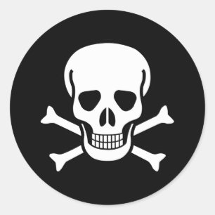 Jolly Roger Ronde Sticker