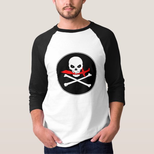 Jolly Roger (sabel) T-shirt (Voorkant)