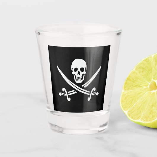 Jolly Roger Shot Glas (Voorkant)