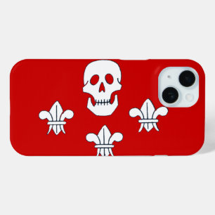JOLLY ROGER SKULL EN DRIE LILILIES FLAG