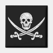 Jolly Roger Skull Magneet (Voorkant)