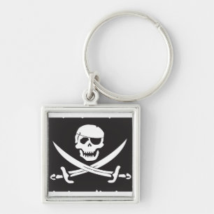 Jolly Roger Skull & Sword sleutelhanger