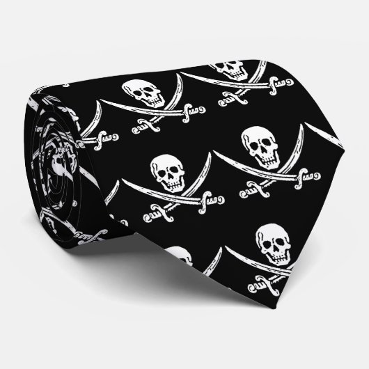 Jolly Roger Stropdas (Opgerold)
