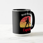 Jolly roger Sunset Pirate Ship Mug (Devant droit)