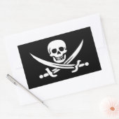 Jolly Roger van Calico Jack Rechthoekige Sticker (Envelop)
