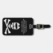 Jolly Roger Water Polo Pirate Bagagelabel (Voorkant horizontaal)