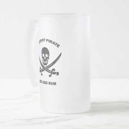 Jolly Rogers Instant Pirate Add Rum Matglas Bierpul (Voorkant links)