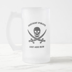 Jolly Rogers Instant Pirate Add Rum Matglas Bierpul