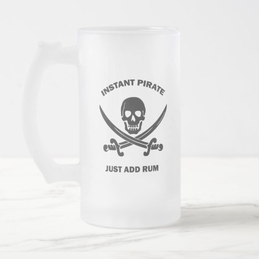Jolly Rogers Instant Pirate Add Rum Matglas Bierpul (Links)