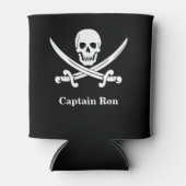Jolly Rogers Pirate Captain Custom Blikjeskoeler (Voorkant)