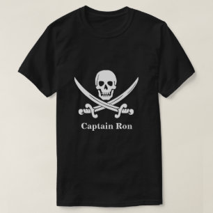 Jolly Rogers Pirate Captain Custom T-shirt