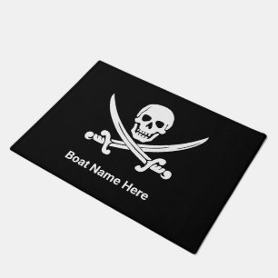 Jolly Rogers Pirate Custom Boat Deurmat