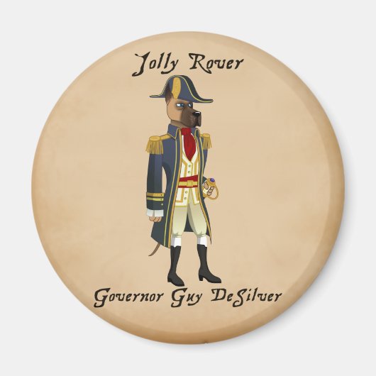 Jolly Rover - Desilver Magnet Magneet (Voorkant)