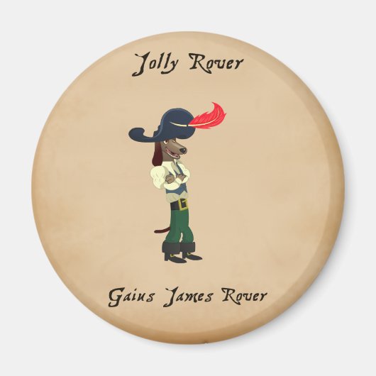 Jolly Rover - Gaius Sarcastic Magnet (Devant)
