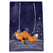 Jolly Running Fox Gift Bag Medium Cadeauzakje (Achterkant)