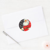 Jolly Saint Nick | Ronde Stickers (Envelop)