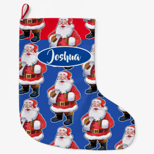 Jolly Santa aangepaste jongens kerstkous Grote Kerstsok