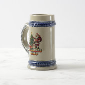 Jolly Santa Christmas Vibes Bierpul (Voorkant links)